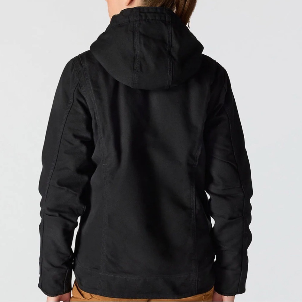 CARHARTT Women’s Washed Duck Sherpa Lined Hooded Jacket OJ4392-W NWT! - Picture 2 of 5